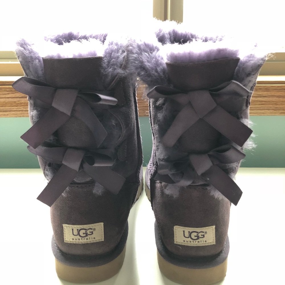 UGG Purple Bailey Bow Boots